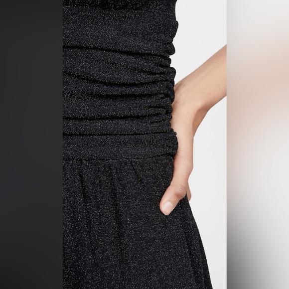 REVOLVE BRAND Susana Monaco Black Metallic Shimmer Jumpsuit - Picture 3 of 8